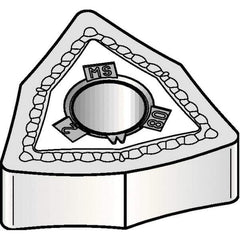 Kennametal - WNMG431 MS Grade KCU10 Carbide Turning Insert - TiAlN Finish, 80° Trigon, 1/2" Inscr Circle, 3/16" Thick, 1/64" Corner Radius - Industrial Tool & Supply