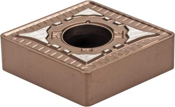 Kennametal - CNMG643 RN Grade KCP10B Carbide Turning Insert - TiCN/Al2O3/TiOCN Finish, 80° Diamond, 3/4" Inscr Circle, 1/4" Thick, 3/64" Corner Radius - Industrial Tool & Supply