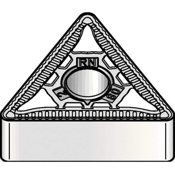 Kennametal - TNMG666 RN Grade KCP25B Carbide Turning Insert - TiOCN Finish, 60° Triangle, 3/4" Inscr Circle, 3/8" Thick, 3/32" Corner Radius - Industrial Tool & Supply