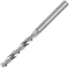 Kennametal - 9/64" 135° Solid Carbide Jobber Drill - Bright Finish, Right Hand Cut, Spiral Flute, Straight Shank, 62mm OAL, Standard Point - Industrial Tool & Supply
