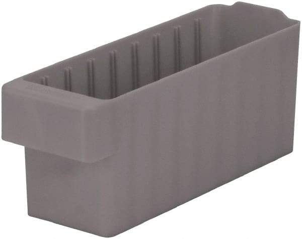 Akro-Mils - 15 Lb. Load Capacity, 11-5/8" Deep, Gray Polymer Drawer Bin - 4-5/8" High x 3-3/4" Wide x 11-5/8" Long - Industrial Tool & Supply