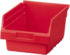 Akro-Mils - 11-5/8" Deep, Red Polymer Hopper Shelf Bin - 6" High x 8-3/8" Wide x 11-5/8" Long - Industrial Tool & Supply