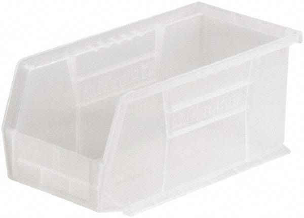 Akro-Mils - 30 Lb. Load Capacity, 10-7/8" Deep, Clear Polymer Hopper Stacking Bin - 5" High x 5-1/2" Wide x 10-7/8" Long - Industrial Tool & Supply