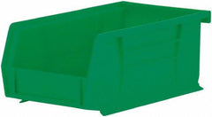 Akro-Mils - 10 Lb. Load Capacity, 7-3/8" Deep, Green Polymer Hopper Stacking Bin - 3" High x 4-1/8" Wide x 7-3/8" Long - Industrial Tool & Supply