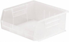 Akro-Mils - 50 Lb. Load Capacity, 10-7/8" Deep, Clear Polymer Hopper Stacking Bin - 5" High x 11" Wide x 10-7/8" Long - Industrial Tool & Supply