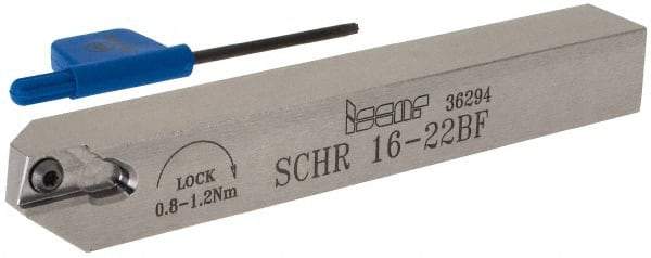 Iscar - SCH, External, Right Hand, 0.315" Max Depth of Cut, 0.02 to 0.098" Groove Width, Indexable Grooving Tool Holder - SCIR 22 Insert Compatibility, 0.63" Shank Height, 0.63" Shank Width, 4.921" OAL - Industrial Tool & Supply