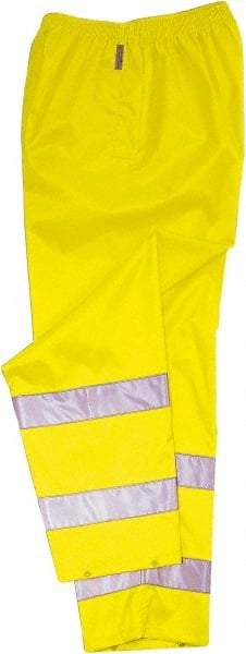 Ergodyne - Size 2XL, Lime, Rain Pants - 1 Pocket - Industrial Tool & Supply