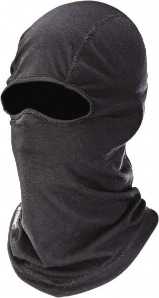 Ergodyne - Black, Underneath Hard Hat Winter Liner - Regular Length, 1 Layer - Industrial Tool & Supply