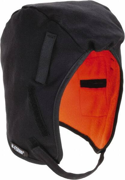 Ergodyne - Black, Underneath Hard Hat Winter Liner - Regular Length, 2 Layer - Industrial Tool & Supply