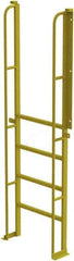 TRI-ARC - 92" 5 Step Configurable Crossover Ladder - 90° Incline, 1,000 Lb Capacity, 50" Platform Height, 30" Base Width x 15" Base Depth, Perforated Tread - Industrial Tool & Supply