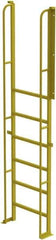 TRI-ARC - 112" 7 Step Configurable Crossover Ladder - 90° Incline, 1,000 Lb Capacity, 70" Platform Height, 30" Base Width x 15" Base Depth, Perforated Tread - Industrial Tool & Supply