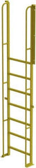 TRI-ARC - 122" 8 Step Configurable Crossover Ladder - 90° Incline, 1,000 Lb Capacity, 80" Platform Height, 30" Base Width x 15" Base Depth, Perforated Tread - Industrial Tool & Supply