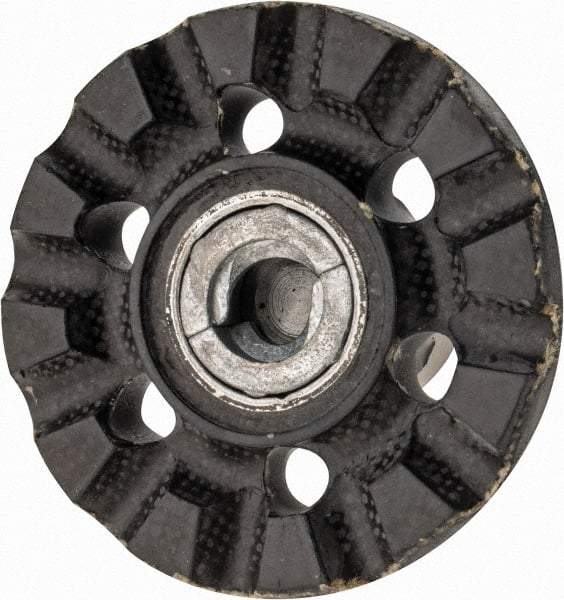 3M - 2" Diam Disc Backing Pad - 1/4" Shank Diam, Medium Density, 20,000 RPM, Roloc TR Compatible - Industrial Tool & Supply