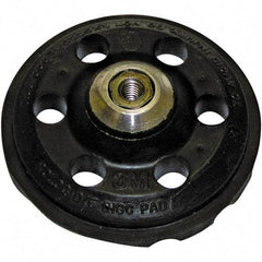 3M - 3" Diam Disc Backing Pad - 1/4" Shank Diam, Hard Density, 12,000 RPM, Roloc TS Compatible - Industrial Tool & Supply