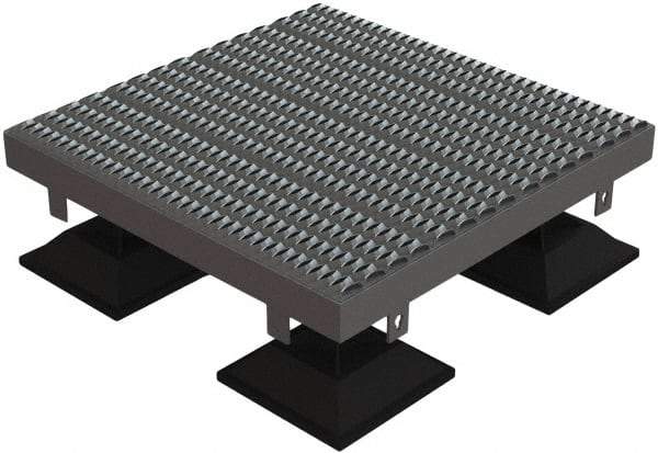 TRI-ARC - 16" Walking Platform - Adjustable Height, 500 Lb Capacity, 16" Platform Height, 36" Base Width x 36" Base Depth, Serrated - Industrial Tool & Supply