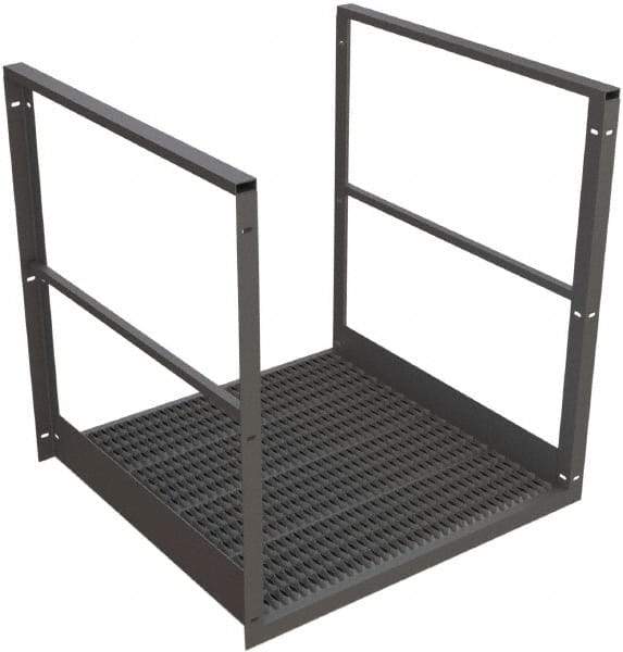 TRI-ARC - 44" Bridge Span - Rooftop, 500 Lb Capacity, 44" Platform Height, 42" Base Width x 40" Base Depth, Serrated - Industrial Tool & Supply