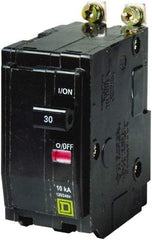 Square D - 30 Amp, 240 VAC, 2 Pole, Bolt On Miniature Circuit Breaker - 14-8 AWG - Industrial Tool & Supply