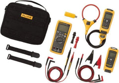 Fluke - 9 Piece, FC Series Wireless Multimeter Kit - 1,000 Volt Max, LCD Display - Industrial Tool & Supply