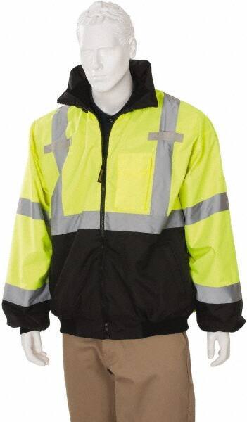 OccuNomix - Size 3XL Cold Weather & High Visibility Jacket - High Visbility Yellow, Polyester, Zipper Closure - Industrial Tool & Supply