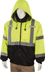 OccuNomix - Size 2XL Cold Weather & High Visibility Jacket - High Visbility Yellow, Polyester, Zipper Closure - Industrial Tool & Supply