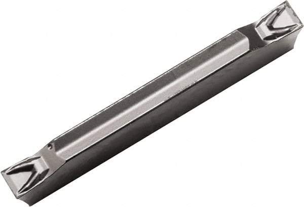 Kyocera - 2520GDM PQ Grade PR1225, 2.5mm Cutting Width Carbide Grooving Insert - Neutral, 0.1mm Corner Radius, Megacoat Finish - Industrial Tool & Supply