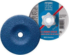 PFERD - 46 Grit, 4-1/2" Wheel Diam, Type 27 Depressed Center Wheel - Aluminum Oxide - Industrial Tool & Supply