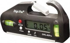 Digi-Pas - 90° Max Measurement Electronic Inclinometer - Pocket Sized, Digital - Industrial Tool & Supply