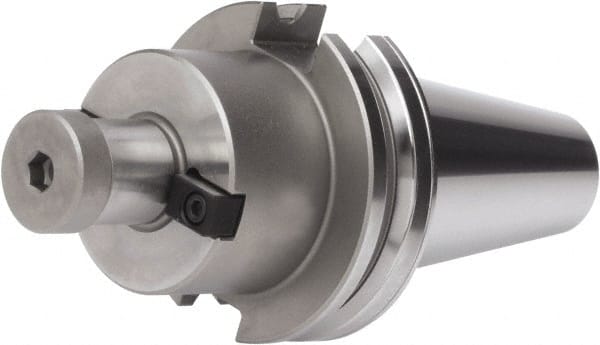 Accupro - CAT50 Dual Contact Taper Shank 5-1/2 - 6" Cutting Diam 2" Pilot Shell Mill Holder - Industrial Tool & Supply