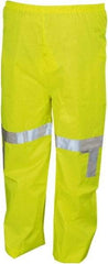 MCR Safety - Size 2XL, High Visibility Lime, Rain Pants - No Pockets - Industrial Tool & Supply