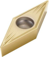 Seco - VBMT21.51 MF2 Grade CP500 Carbide Turning Insert - TiAlN/TiN Finish, 35° Diamond, 1/4" Inscr Circle, 3/32" Thick, 1/64" Corner Radius - Industrial Tool & Supply