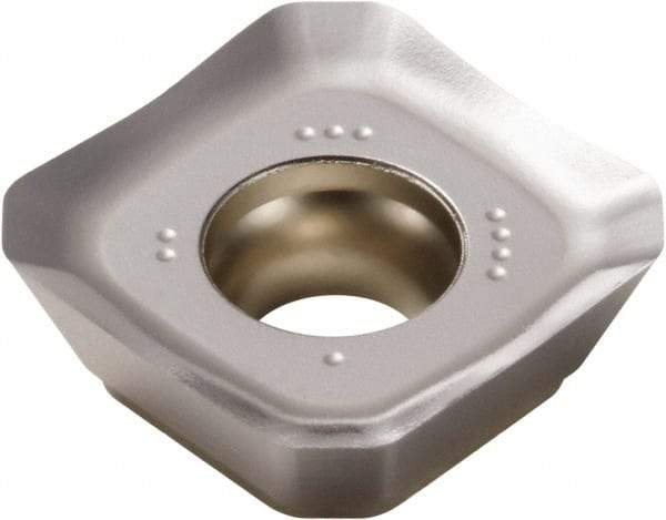 Seco - SEEX1505 M12 Grade MS2050 Carbide Milling Insert - TiAlN/NbN Finish, 0.219" Thick, 5/8" Inscribed Circle - Industrial Tool & Supply