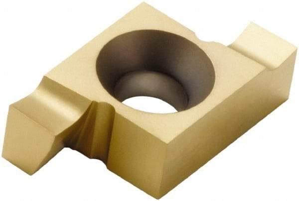 Seco - 2503010X4GK FG Grade CP500, 0.065" Cutting Width Carbide Grooving Insert - 6mm Max Depth of Cut, Right Hand, 0.1mm Corner Radius, TiAlN/TiN Finish - Industrial Tool & Supply