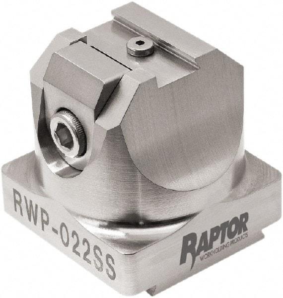 Raptor Workholding - 3/8" Jaw Width, 2" High x 2.07" Long x 2.07" Wide Dovetail Vise - For Use with 4 & 5 Axis Workholding Systems - Industrial Tool & Supply