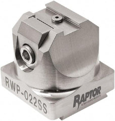 Raptor Workholding - 3/8" Jaw Width, 2" High x 2.07" Long x 2.07" Wide Dovetail Vise - For Use with 4 & 5 Axis Workholding Systems - Industrial Tool & Supply