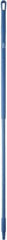 Vikan - 59 x 1-1/4" Fiberglass Squeegee Handle - European Threaded Connection, Blue - Industrial Tool & Supply