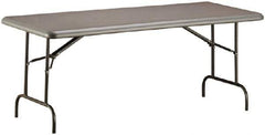 Ability One - 72" Long x 30" Wide x 29" High, Rectangular Folding Table - Charcoal - Industrial Tool & Supply