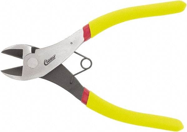 Clauss - 7" OAL, Diagonal Cutter - 3/4" Jaw Length x 1/2" Jaw Width, Hot Forged Carbon Steel Handle - Industrial Tool & Supply