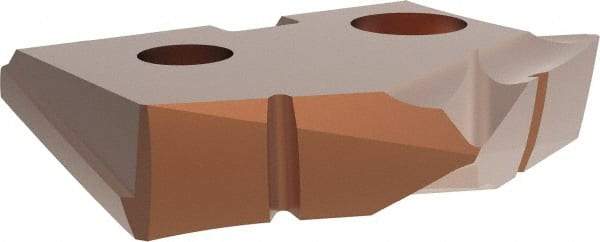 Allied Machine and Engineering - 21.5mm Diam x 5/32" Thick, Seat Code 1, 132° Included Angle Spade Drill Insert - AM200 Coated, Cobalt, Grade Super Cobalt, Series GEN2 T-A - Industrial Tool & Supply