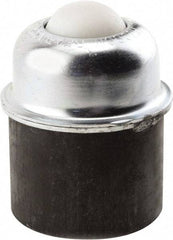 Hudson Bearing - 1-1/2 Inch Diameter, Round, Nylon Ball Transfer - 3 Inch Overall Diameter, 1.8125 Inch Mount Height, 250 Lb. Capacity - Industrial Tool & Supply