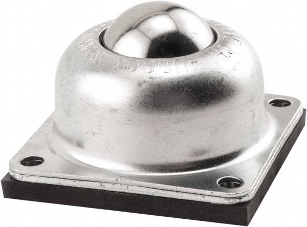 Hudson Bearing - 1-1/2 Inch Diameter, Round, Stainless Steel Ball Transfer - 2 Inch Mount Height, 250 Lb. Capacity - Industrial Tool & Supply