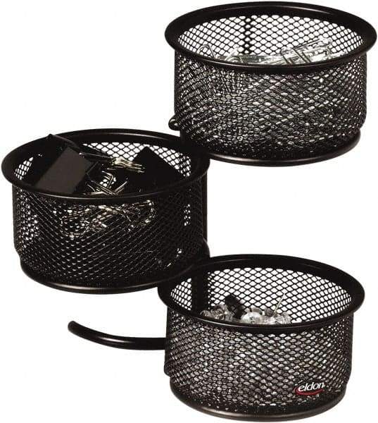 Rolodex - Black Desk Top Organizer - Mesh Metal - Industrial Tool & Supply