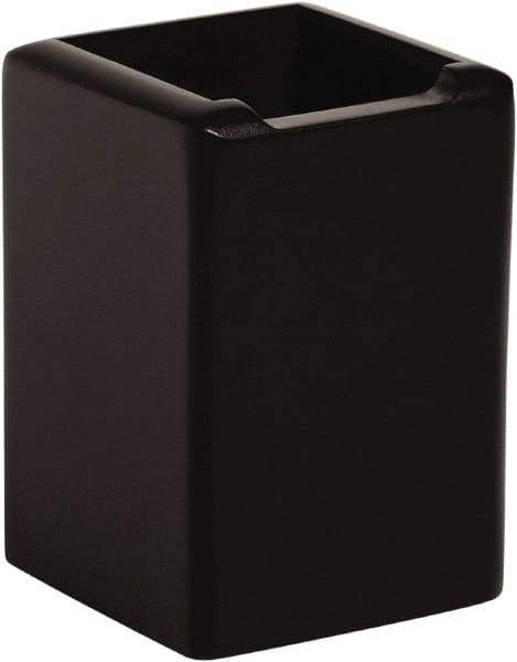 Rolodex - Black Pencil Holder - Wood, MDF, Laminate - Industrial Tool & Supply