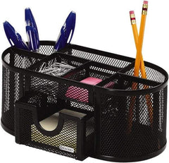 Rolodex - Black Desk Top Organizer - Mesh Metal - Industrial Tool & Supply