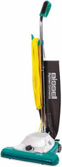 Bissell - Single Motor Upright Vacuum Cleaner - 16" Cleaning Width, 7.25" Amps, Ergonomically Looped Handle, Green & Black - Industrial Tool & Supply