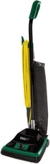 Bissell - Single Motor Bagless Upright Vacuum Cleaner - 12" Cleaning Width, 7.25" Amps, Tubular Handle, Green & Black - Industrial Tool & Supply