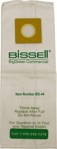 Bissell - Micro Lined Filter Bag - For BG101H, BG102H - Industrial Tool & Supply