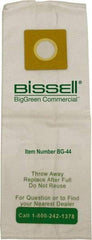 Bissell - Micro Lined Filter Bag - For BG101H, BG102H - Industrial Tool & Supply