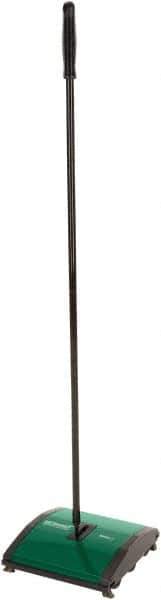 Bissell - 7-1/2" Sweeping Width, Dual Brush Walk Behind Sweeper - Manual Push - Industrial Tool & Supply