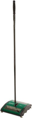 Bissell - 7-1/2" Sweeping Width, Dual Rubber Roter Walk Behind Sweeper - Manual Push - Industrial Tool & Supply