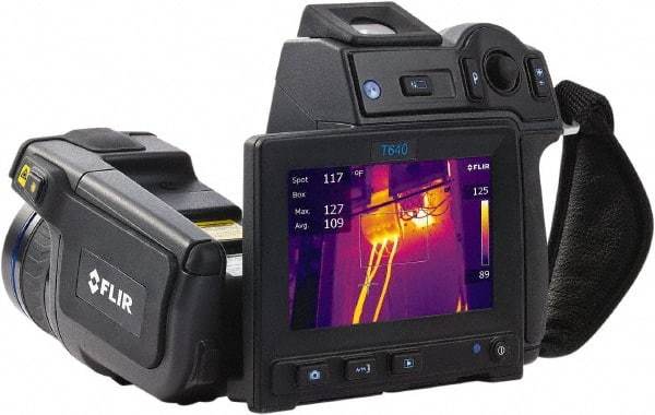 FLIR - -40 to 3,632°F (-40 to 2,000°C) Thermal Imaging Camera - 4.3" Color LCD Display, 1000 Image Storage Capacity, 640 x 480 Resolution - Industrial Tool & Supply